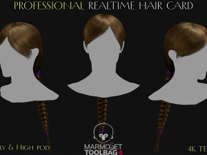 Realtime Haircard Vol 5 - No4 3D Модель