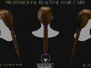 Realtime Haircard Vol 5 - No4 3D Модель