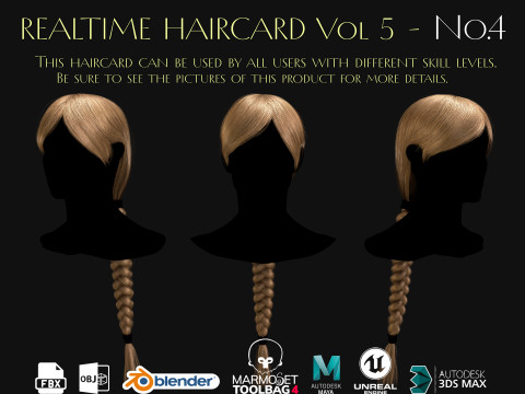 Realtime Haircard Vol 5 - No4 3D Model