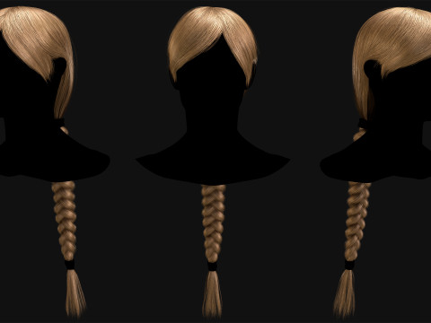 Realtime Haircard No24 Model 3D