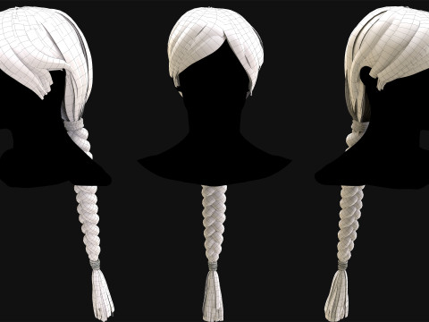 Realtime Haircard No24 Model 3D