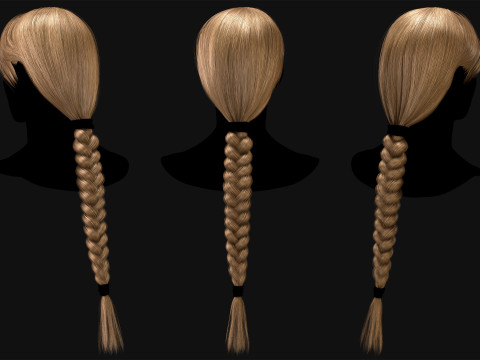 Realtime Haircard No24 Model 3D