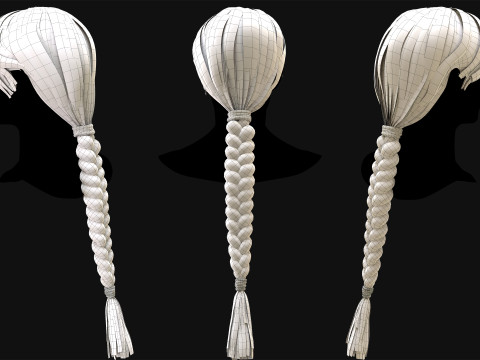 Realtime Haircard No24 Model 3D