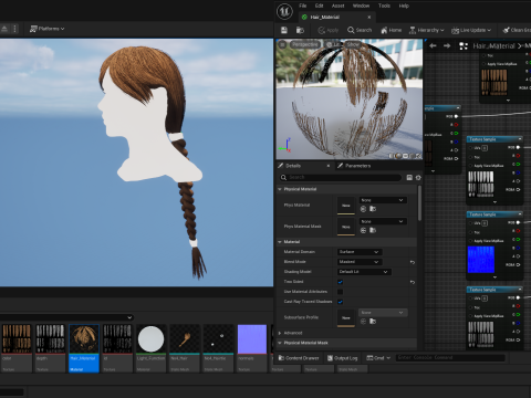 Realtime Haircard No24 Model 3D