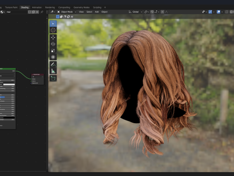Realtime Haircard No25 3D Model