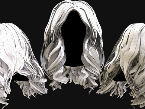 Realtime Haircard No25 3D Model