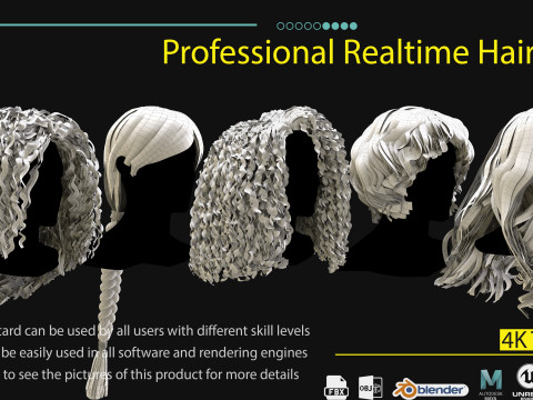 Professional Realtime Haircard Vol 5 3D मॉडल