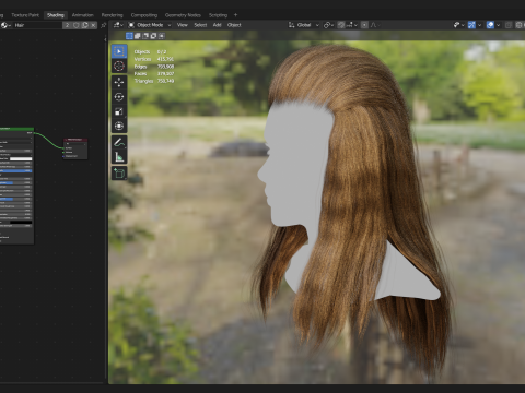 Realtime Haircard No28 3D 模型