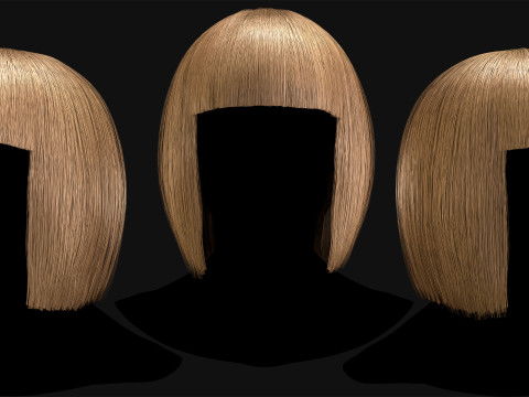 Realtime Haircard No29 3D Model