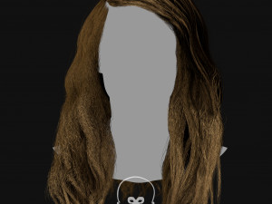Realtime Haircard Vol 6 - No5 3Dモデル