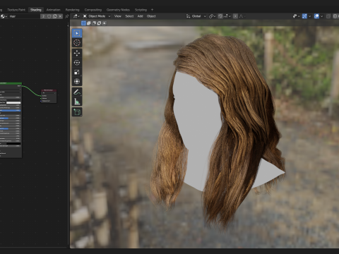 Realtime Haircard No30 3D 模型