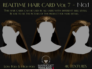 Realtime Haircard Vol 7 - No1 3D Model