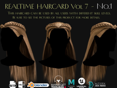 Realtime Haircard Vol 7 - No1 3D Model