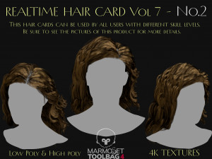 Realtime Haircard Vol 7 - No2 3D Модель