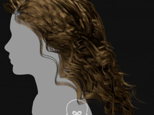 Realtime Haircard Vol 7 - No2 3D 모델
