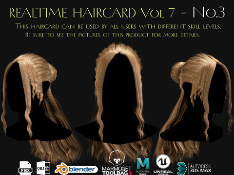 Realtime Haircard Vol 7 - No3 3D Model