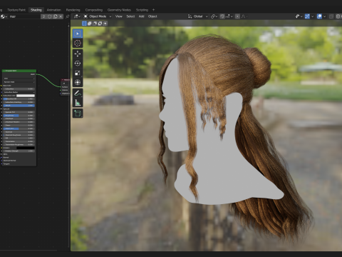 Realtime Haircard No33 3D 모델