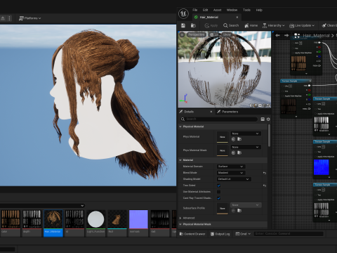Realtime Haircard No33 3D 모델