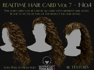 Realtime Haircard Vol 7 - No4 3D Модель