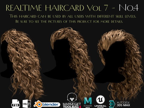 Realtime Haircard Vol 7 - No4 3D Model
