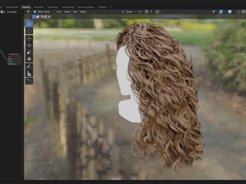 Realtime Haircard No34 3D Model