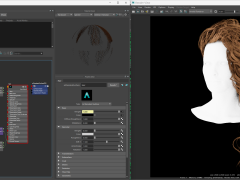 Realtime Haircard No34 3D Model
