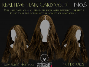 Realtime Haircard Vol 7 - No5 3D Model