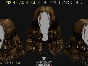 Realtime Haircard Vol 8 - No1 3Dモデル
