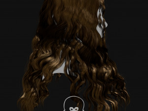 Realtime Haircard Vol 8 - No1 3Dモデル