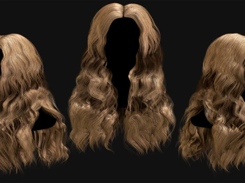 Realtime Haircard No36 3D Model