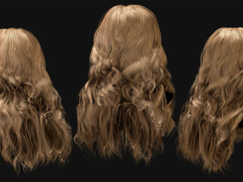 Realtime Haircard No36 3D Model