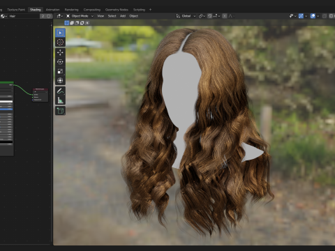 Realtime Haircard No36 Model 3D