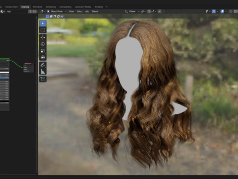 Realtime Haircard No36 3D Model