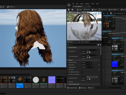 Realtime Haircard No36 3D Model