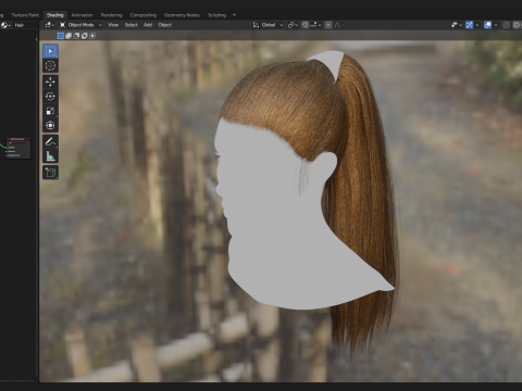 Realtime Haircard No37 Modello 3D