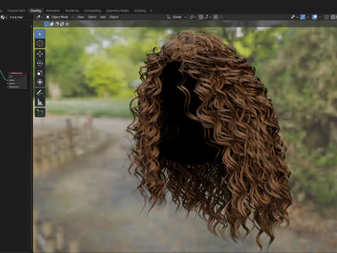 Realtime Haircard No38 3D Model