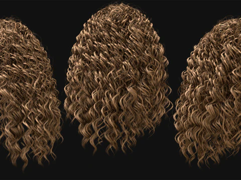 Realtime Haircard No38 3D Model
