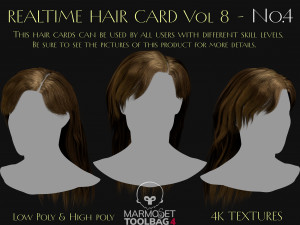 Realtime Haircard Vol 8 - No4 3D Model