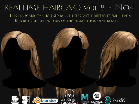 Realtime Haircard Vol 8 - No4 3D Model