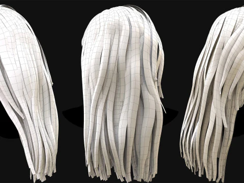 Realtime Haircard No39 3D Model