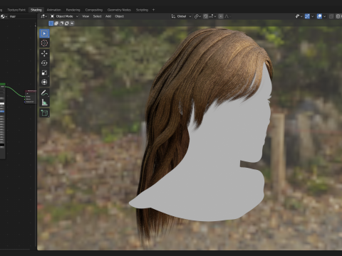Realtime Haircard No39 Modelo 3D