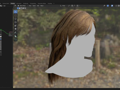 Realtime Haircard No39 3D Model