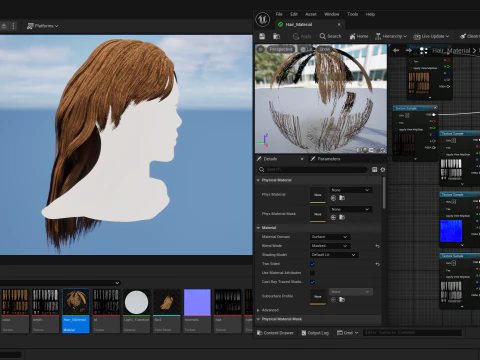 Realtime Haircard No39 3D Model