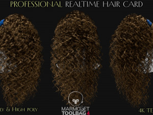 Realtime Haircard Vol 8 - No5 Model 3D