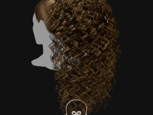 Realtime Haircard Vol 8 - No5 Model 3D