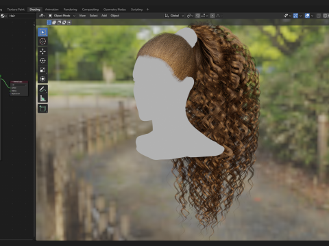 Realtime Haircard No40 Modello 3D