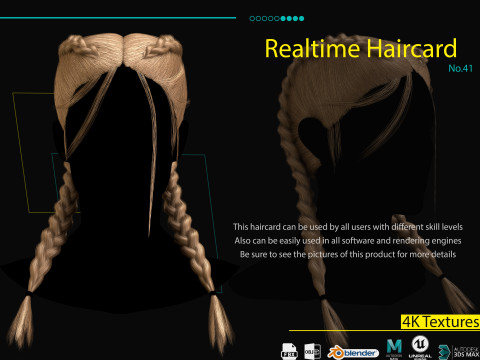 Realtime Haircard No41 Modèle 3D
