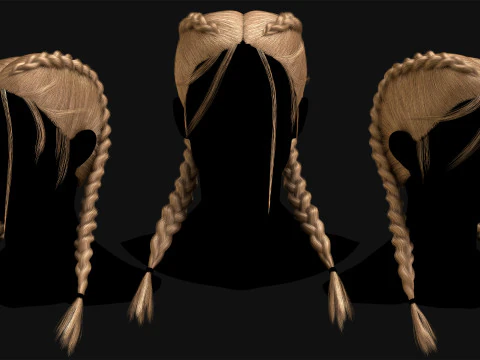 Realtime Haircard No41 3D Model