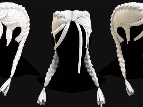 Realtime Haircard No41 3D Model