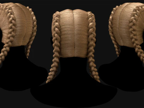 Realtime Haircard No41 3D Model